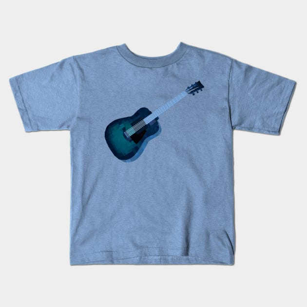 Blues Guitar Kids T-Shirt by TenomonMalke